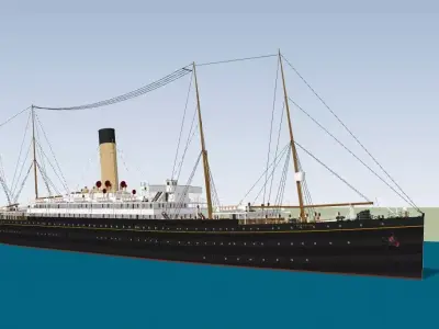 RMS Republic Low-poly 3D model