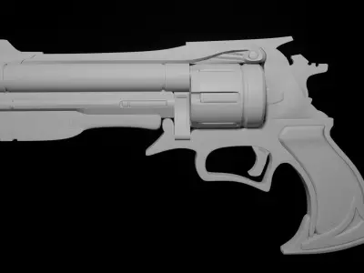 Overwatch McCree Peacekeeper gun 3D Free 3D model