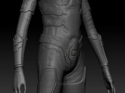 Alien Soldier with Alien Weapon High Poly Pack purchase