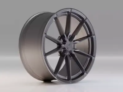 Japan Racing JR37 - Rims Low-poly 3D model