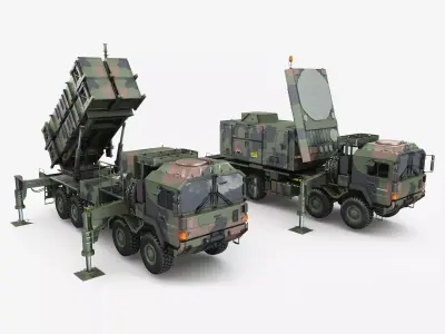 MAN MIM-104 Patriot battery 3D model
