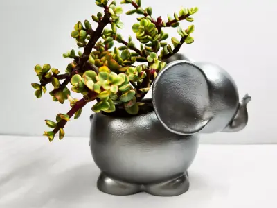 CUTE ELEPHANT PLANTER 3D print model