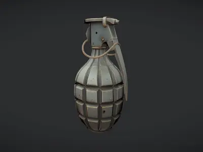 military hand grenade 3D model 3