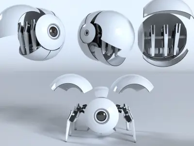 Droid tipster transforming 3D model