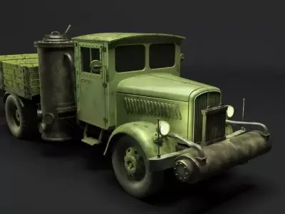 Opel Blitz Holzgas Truck Free 3D model
