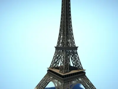 Eiffel Tower High Detailed 3D model