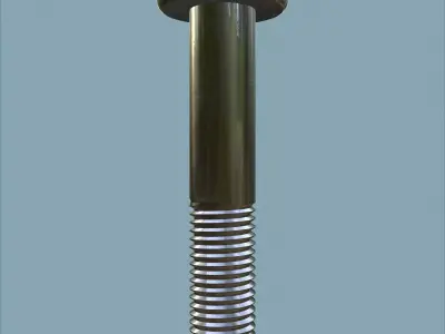 Steel Stained M12 Bolt Allen Dome 3D model