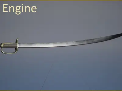 Sabel Free low-poly 3D model