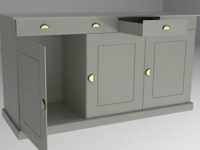 Dresser for the dishes Free 3D model