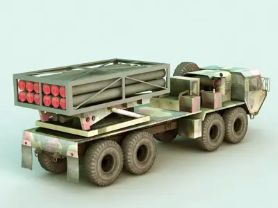 Missile Launcher Truck 3D model