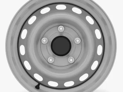Steel Wheel Rim 3D model