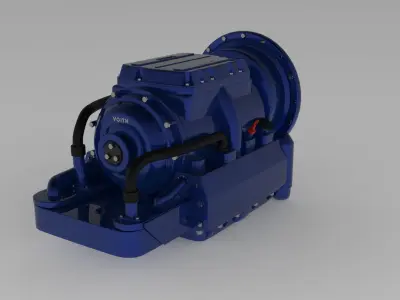 Transmission VOITH DIWA 6 Free 3D model