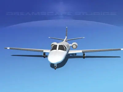 Cessna C550 Citation II V15 3D model