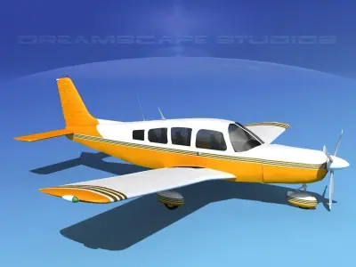 Piper Cherokee Six 300 V14 3D model