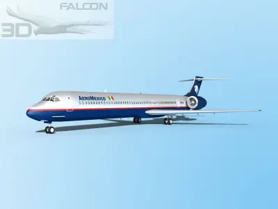 Falcon3D-MD 80 AeroMexico 2 3D model