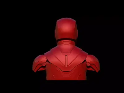 iron man bust 3D print model