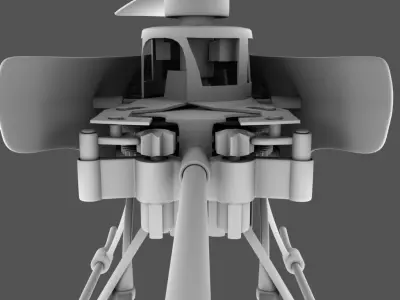 Remote controlled Helicopter - Textured 3D model