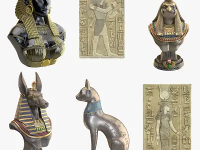 Egyptian Collection 3D model