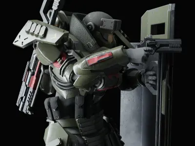 Heavy Juggernaut Armor 3D model