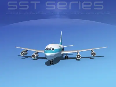 Boeing 707-320 SS El Al 3D model