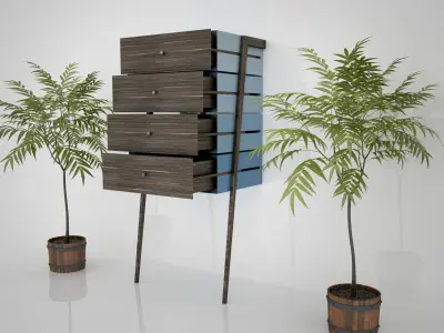 Little furniture family 3D model