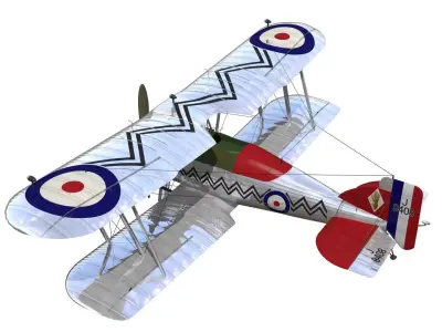 Gloster Gamecock 3D model