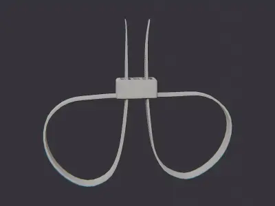 Zip Tie Handcuff Prop Low-poly 3D model