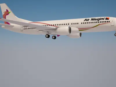 Air Niugini Boeing 737 MAX - 8 3D model