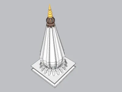 indian dome detail 3D model