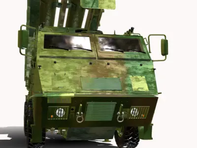 ASTROS 2020 6X6 MANSUP Low-poly 3D model