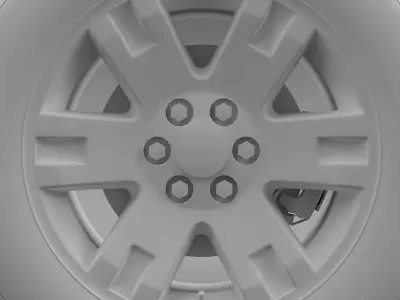GMC Yukon XL wheel 3D model