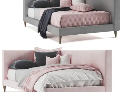 Pottery Barn corner timo bed Free 3D model