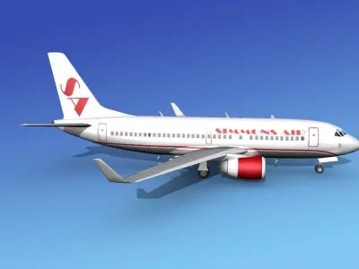 Boeing 737-700ER Simmons Charter 3D model