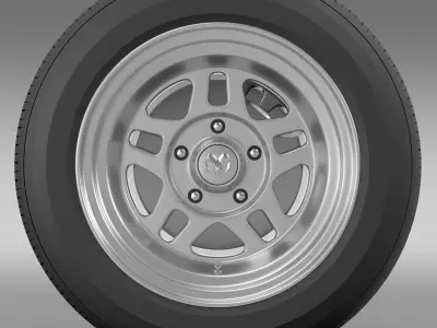 Dodge Challenger Mopar wheel 3D model