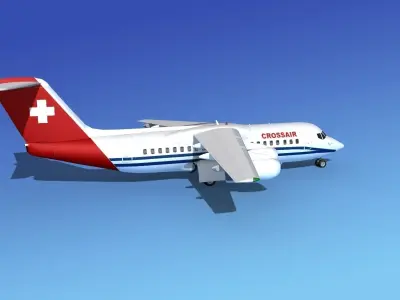 BAe 146-300 Crossair 3D model
