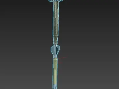 Hermes A missile KA-52 Low-poly 3D model