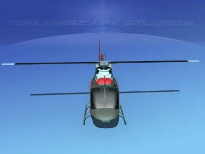 Bell OH-58B US Navy 2 3D model