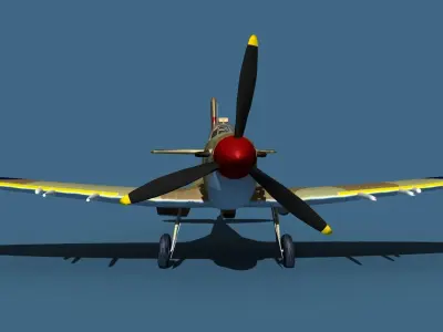Supermarine Spitfire Mk5C V07 RAF 3D model
