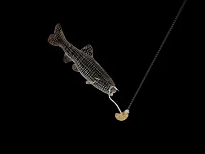 RedTail Chub 3D model