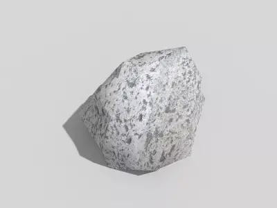 low poly rock Low-poly 3D model