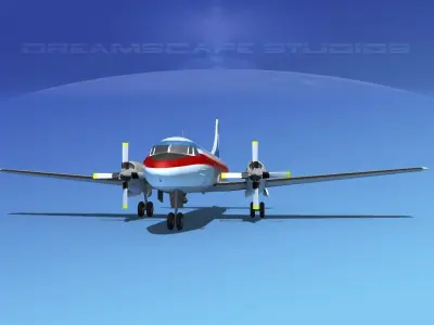 Convair CV-580 Texas Intl 3D model