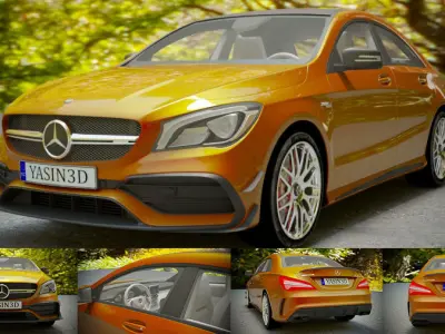 Car Mercedes Benz Cla45 Amg 2017 Free 3D model