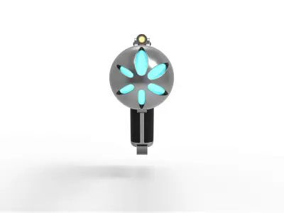 Standard issue agent sidearm J2 from the movie Men in Black 3D model