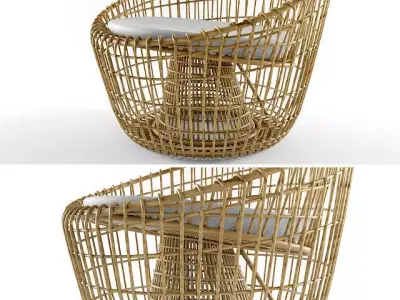 bamboo chair 3D model purchase