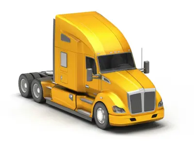 Truck 5-V5 Low-poly 3D model