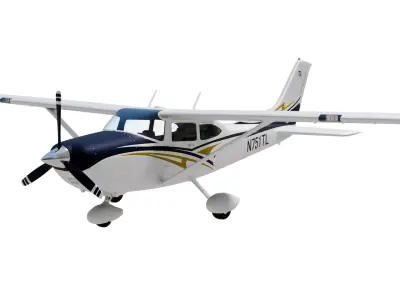 Cessna 182 Skylane  High Quality 3D Model 3D model