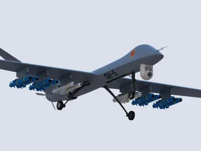 PLA CH-5 UAV 3D model
