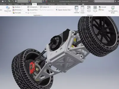 suspension and powertrain 3d model 3D model