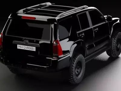 Toyota 4th Gen 4Runner Low-poly 3D model