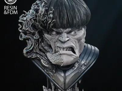 Wicked Marvel War Bust Tested for 3D printing 3D print model